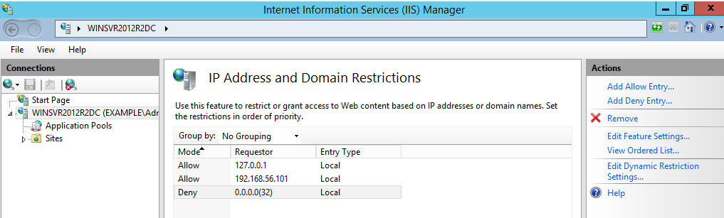 restrict-iis
