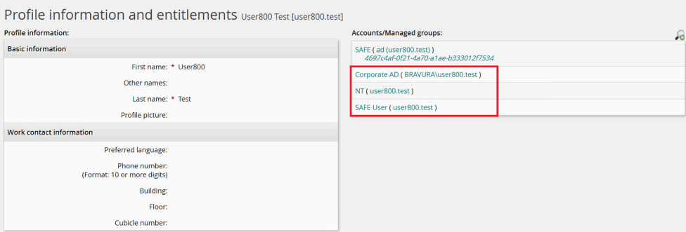 User test