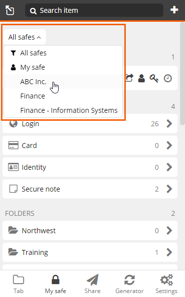 safe_be_safes_dropdown